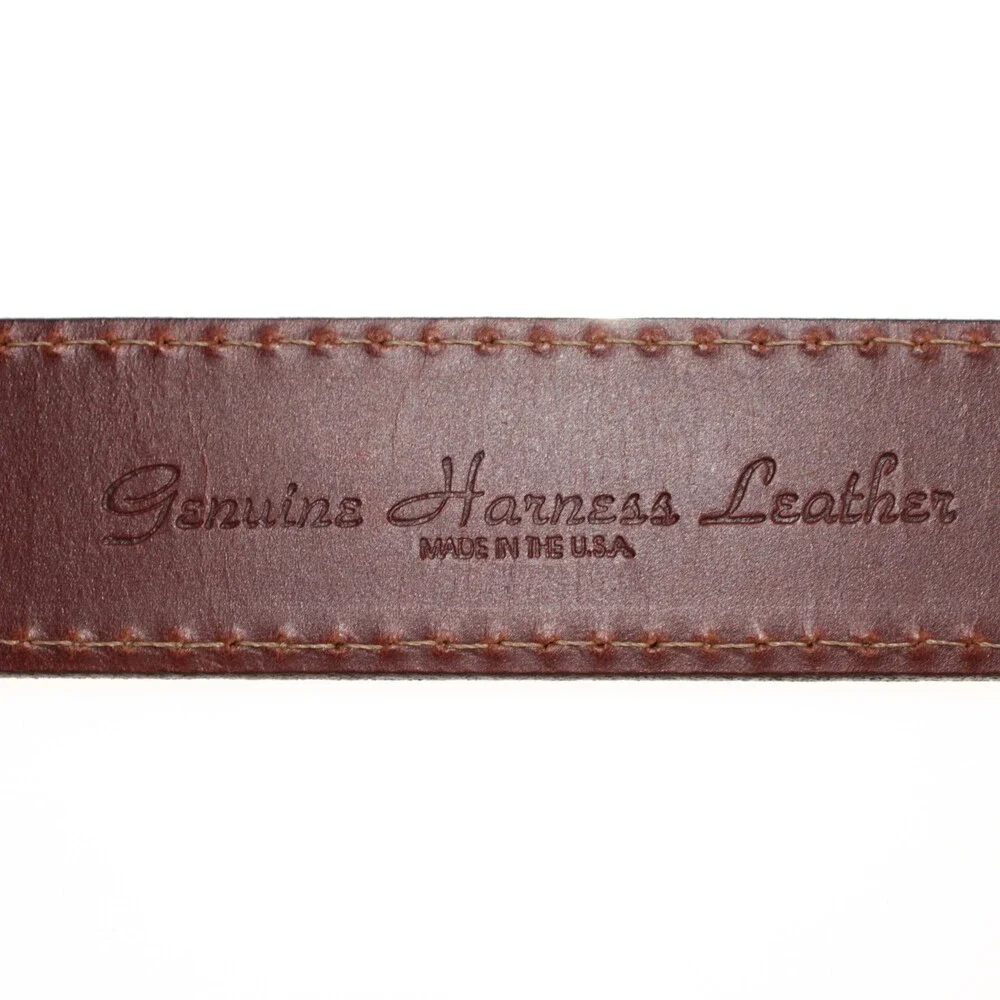 Torino Leather Company NWT Classic Belt Size 38 US in Solid Brown Leather